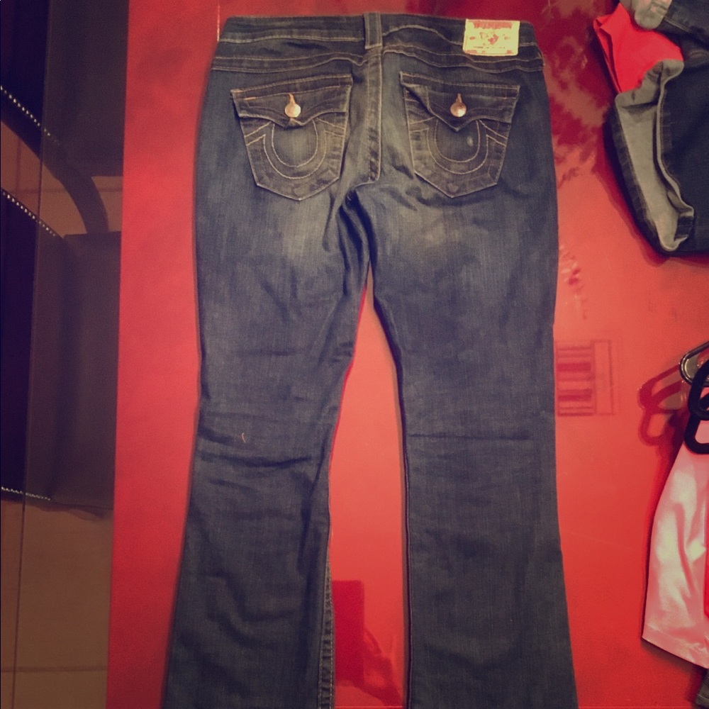 True religion dark wash jeans
